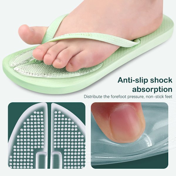 1 Par Flip Flops Sandaler Puter Pad Toe Forfot Innlegg Sko
