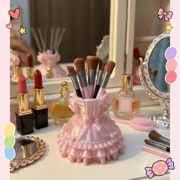1 sæt 1/12 skala dukkehus miniature simulation danseskørt makeupsæt