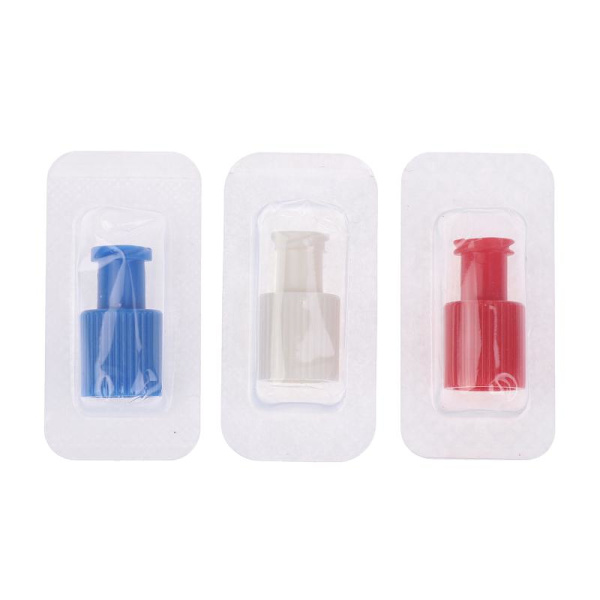 Mann Kvinne Luer Lock Integrert Pluggadapter Luftventil Rør Di Blue