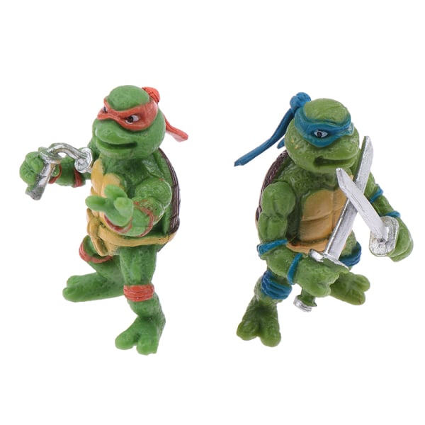 6 STK Teenage Mutant Turtles Anime Action Figur Leker Model Des