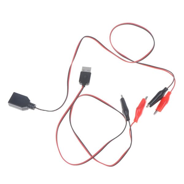 55CM Alligator Test Clips Strømkabelklemme Til USB Han Og Hun usb male