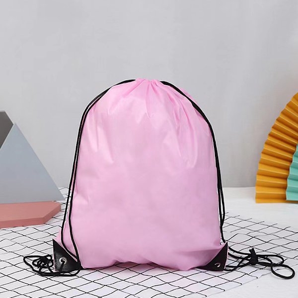 210D polyesteri vedenpitävä taitettava nippu taskukauppareppu Pink