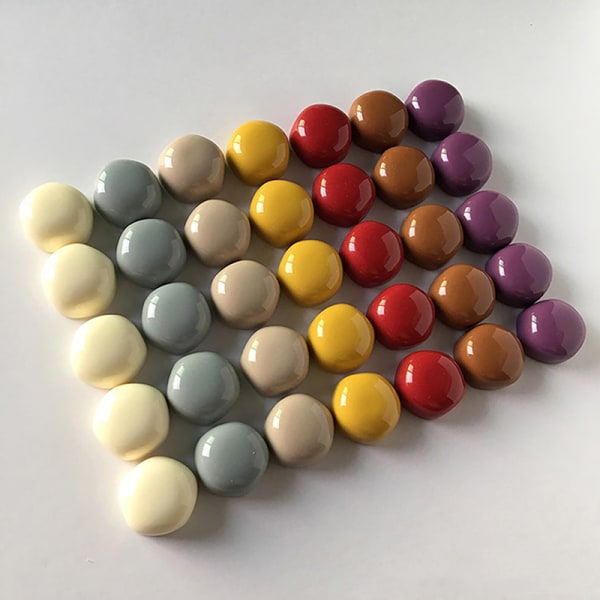 10 kpl pyöreitä jääkaappimagneetteja 15 mm pieni jääkaapin tikku Beige