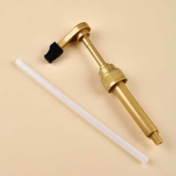 6 st sirapspump kaffesirapspump dispenser guldsirapspump topp White 6pcs
