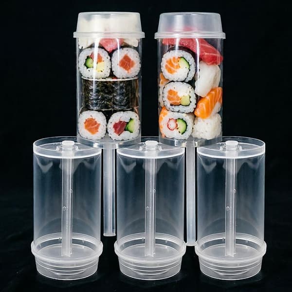 10/20 stk engangs sushiboks tom sushiform kjegle push U L1