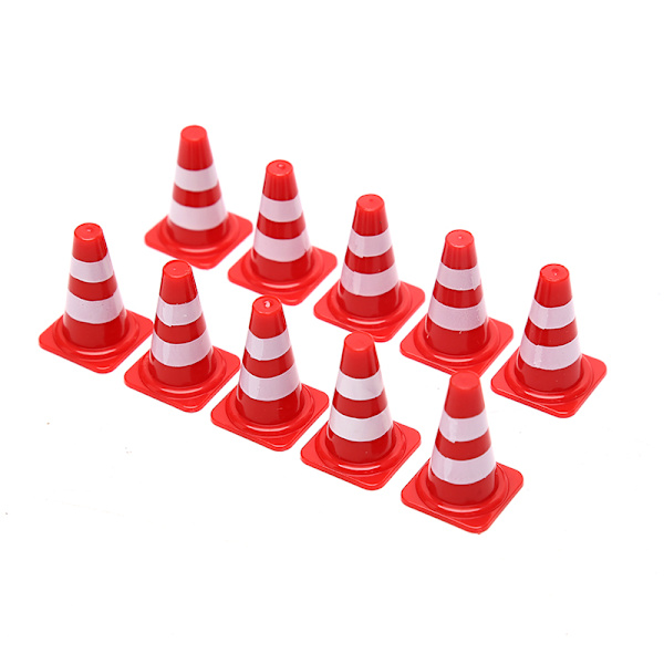 10x Mini PlasticTraffic Cones Sport Træning Roadblock Mini Tra