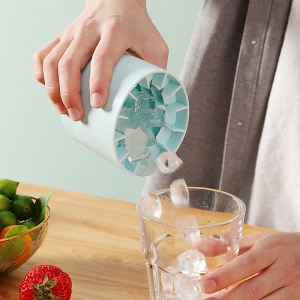 Ice Bucket Cup Form Ice Cubes Bakke Grade Quick Freeze Silico Gray