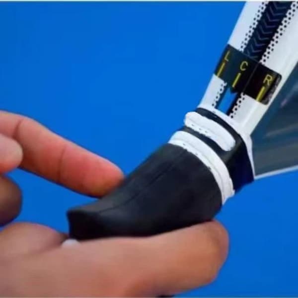 Silikon Tennisracket Grepp Corr Halkfri Bärbar Racket Grepp Black