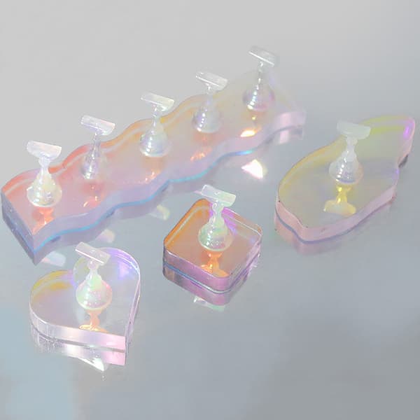 Aurora Magnetic Nail Art Practice Display Stand Tip Holder Acry 03