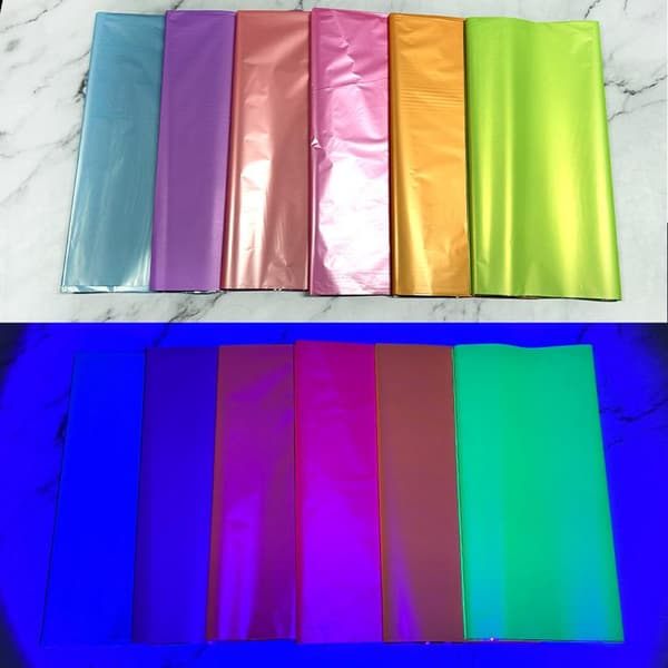 Fluorescerende duk 54 x 108 tommer lyser i mørket neond A10