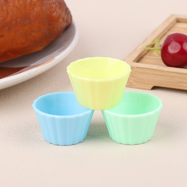5 kpl Dollhouse Mini Egg Torttukupit Simulaatio Cake Cup Lelut Nukke A5