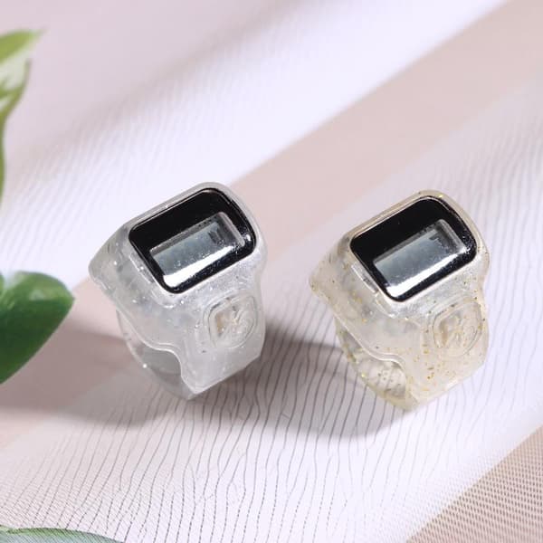 Finger Counter Click Manuell Digital Clicker Mini LCD Digital Ha Silver 1Pcs