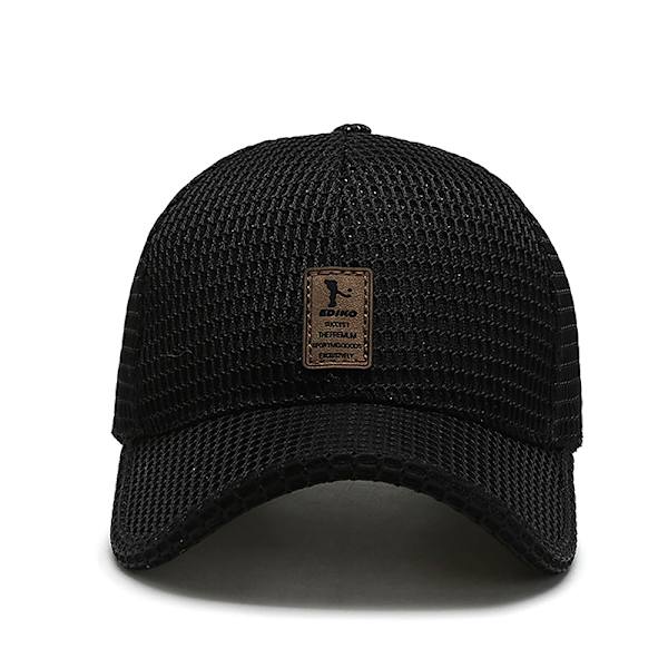 Summer Men Mesh Baseball Cap Solhatt utomhus Sommar Andas M Black 56-60cm