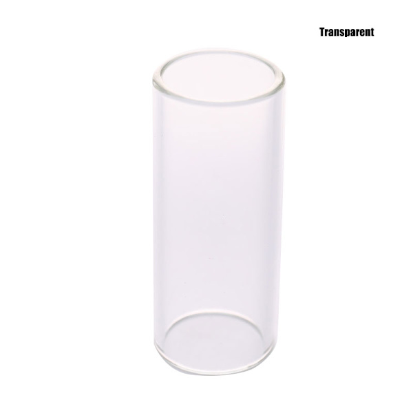 60MM Guitar Slide Bar Rostfritt stål Metall/Glas Finger Slides Transparent
