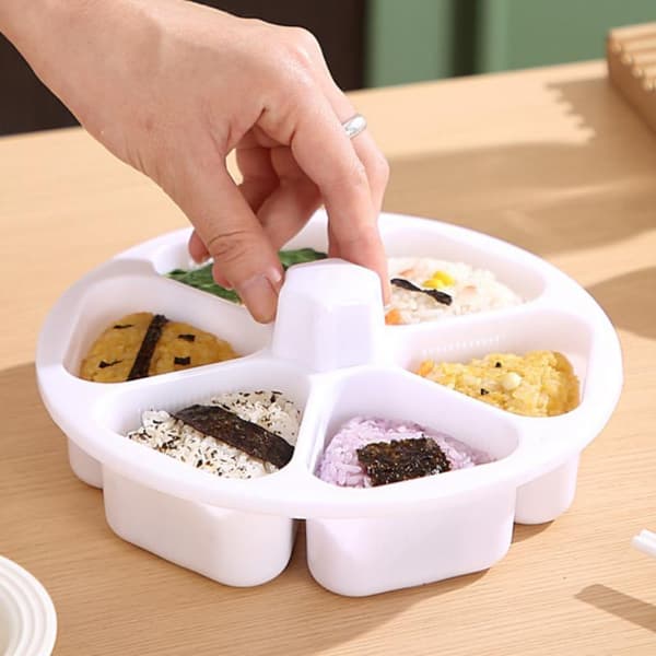 Risbollform Triangulär Bento Lunchlåda Sushi Tillverkningsverktyg B