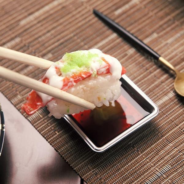 100 st engångssås skål sushi kryddbricka senapsskål Silver