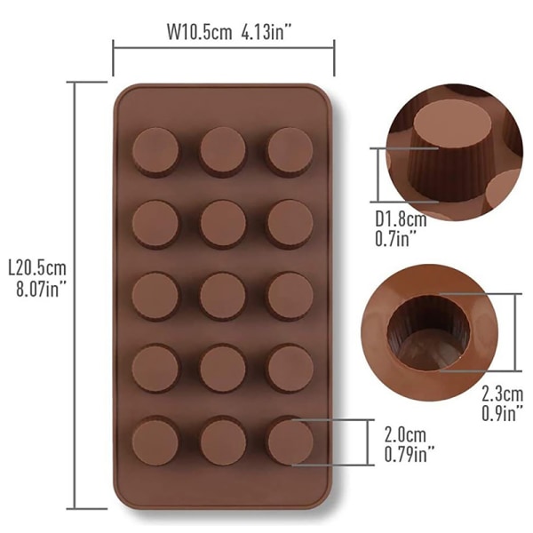 Silikonform Form Chokladform Mould Jello Peanut But