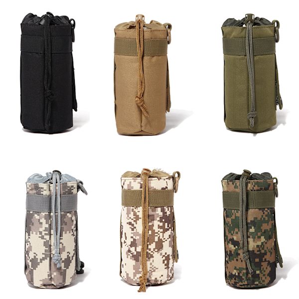 Taktisk vattenflaska Väska Militär Utomhuscamping Vandring Draws army green