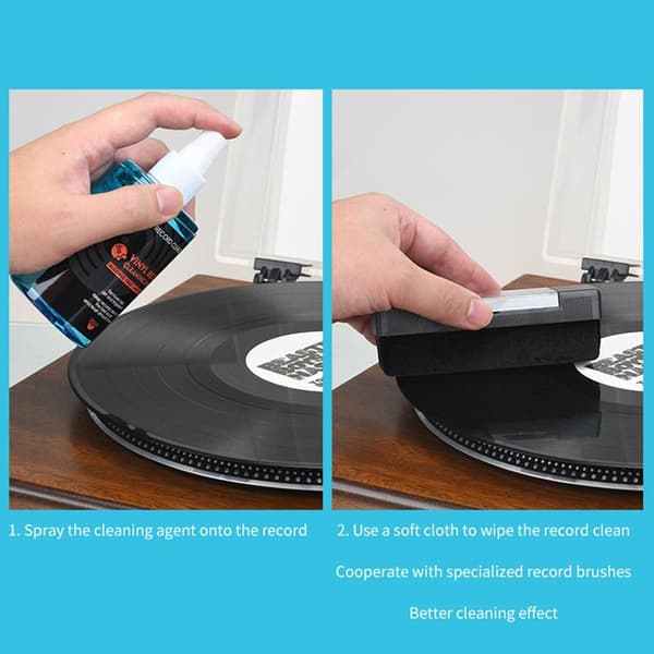 Vinylplade Rensevæske Spray til LP/CD Pladespiller Plader P