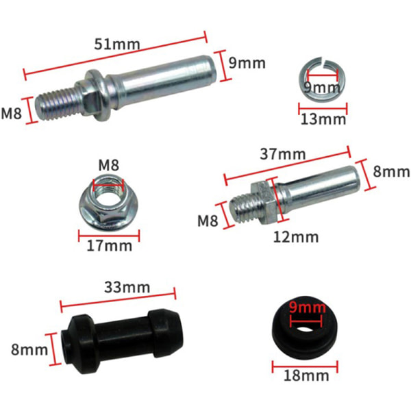 Bremsecaliper Reparationssæt Motorcykel Universal Front Caliper Kit