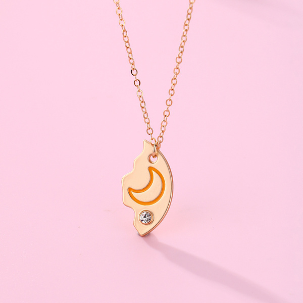 Lovecryst 3 kpl / set Sun Moon Star Riipus kaulakoru Paras ystävä B