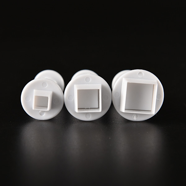3X Cake Fondant Sugarcraft Dekor Cookie Mould Form Plunger Squa