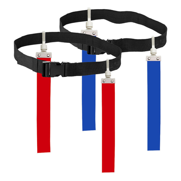 Jalkapallo-ottelun harjoitusvyö Säädettävä Rugby Flag Tag vyötärö S Red
