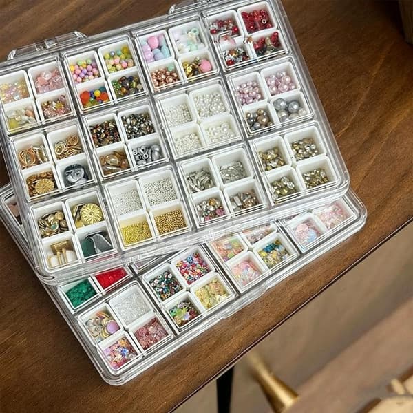 48 Gitre Negletilbehør Opbevaringsboks Mini Rum Smykker