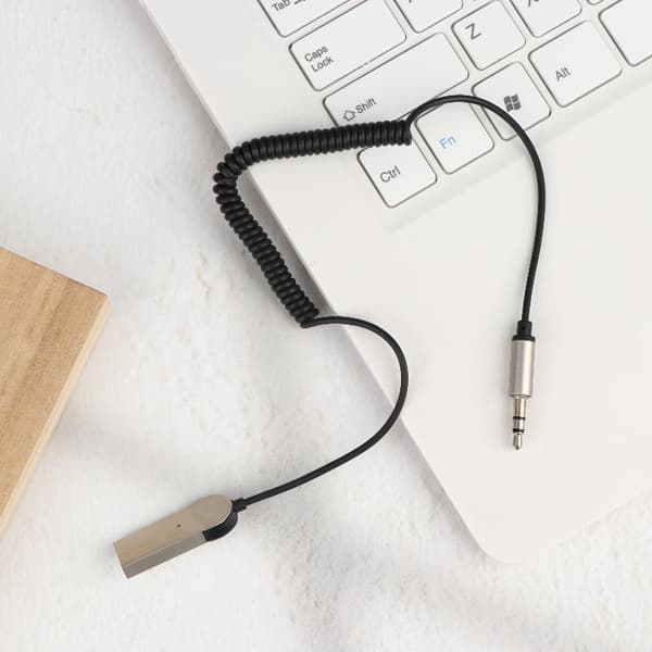 Bluetooth-adapterkabel trådløs mottaker 3,5 mm jack USB-høyttaler