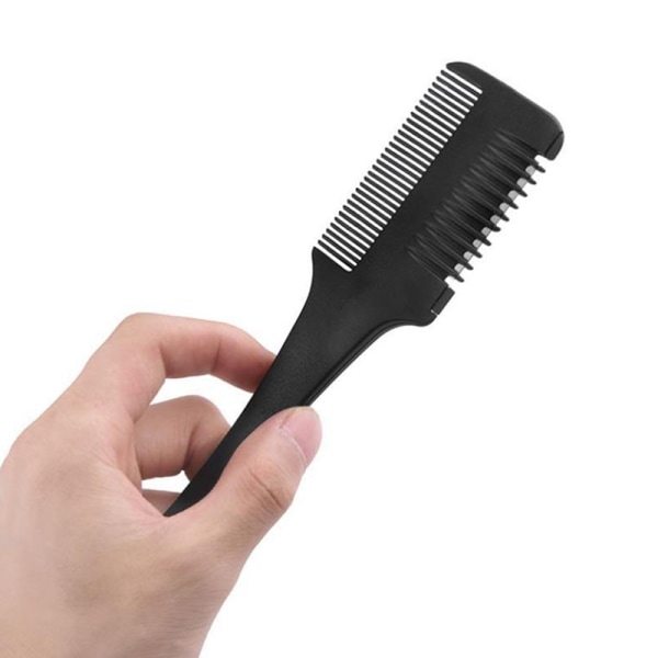 Double Sides Hair Razor Comb Hiustenleikkaus Harvennusleikkuri