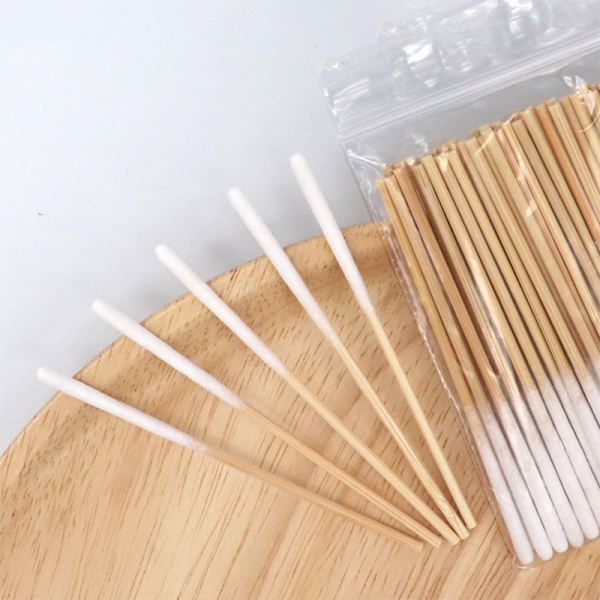 30/60 st Engångs längre bomullspinneborste Luddfri Micro Br 60PCS