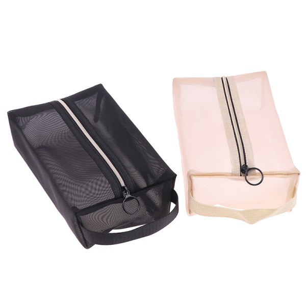 Meikkisivellin Case Kosmeettinen Toilettilaukku Organizer Mesh K Black M