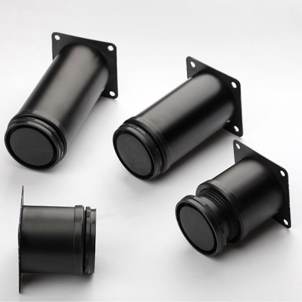 Säädettävät ruostumattomasta teräksestä valmistetut pyöreät huonekalujalat Kaappipöytä S Black 100MM