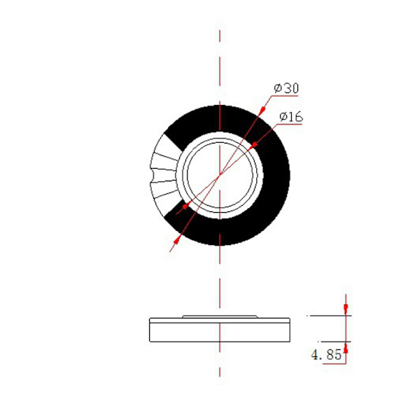 30 mm Hörlursdrivrutin Hi-Fi-högtalarenhet 32 Ohm Hörlurshögtalare