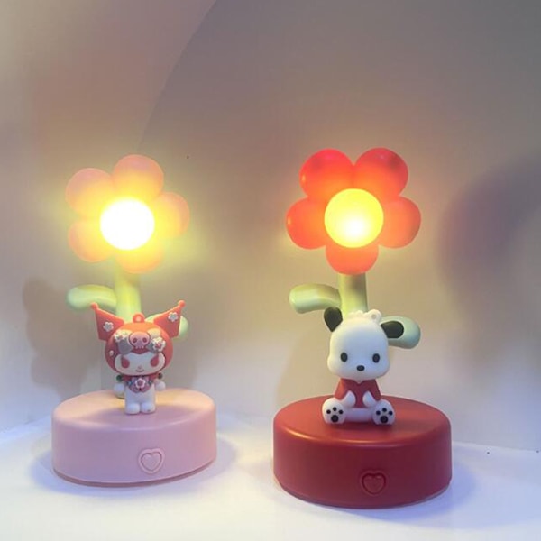 Anime Kuromi -pöytälamppu Kawaii Sanrio Creative Dream -yövalo Red