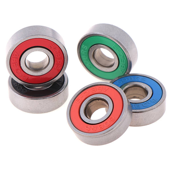5 stk ABEC-9 608RS skateboard scooter hjul rulle forseglet kugle b Red