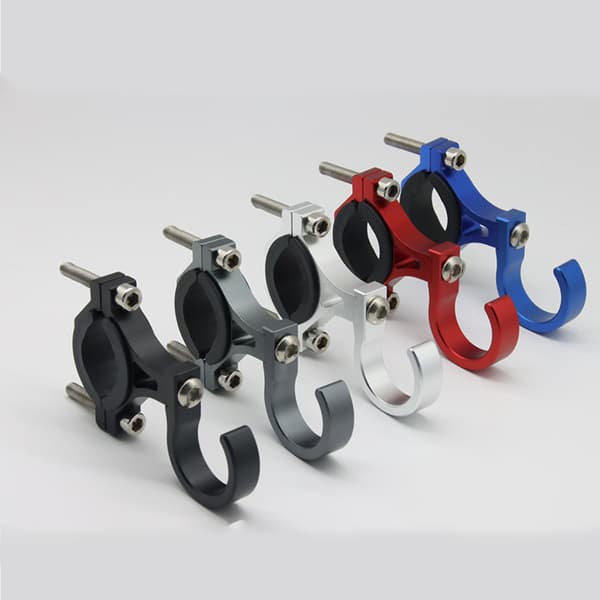 1 pakke Cykel hængetaske Hook Claw Elektrisk Scooter Forkrog f silver