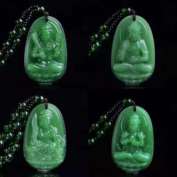 Lucky Amulet Buddha Bodhisattva Halskæde til mænd kvinder lang Swe A7