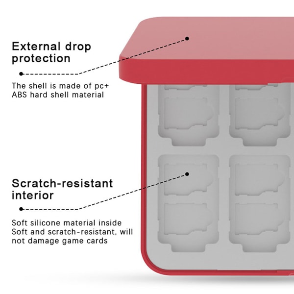 24 i 1 spilkortopbevaringsetui Bærbar indvendig silikoneholder C Pink