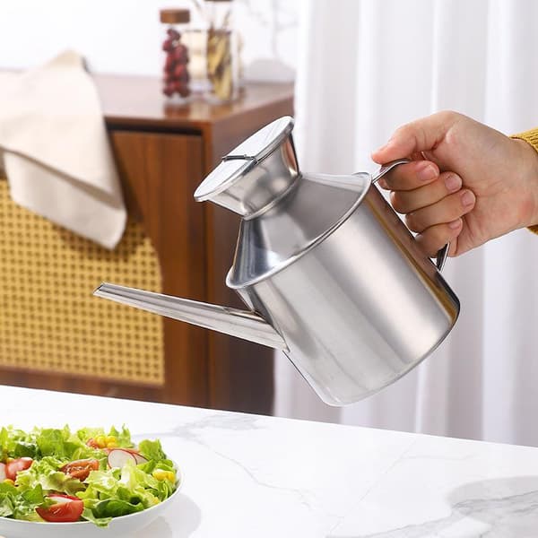 Olieflaske i rustfrit stål Køkkensauce Eddike Oliv 200ML