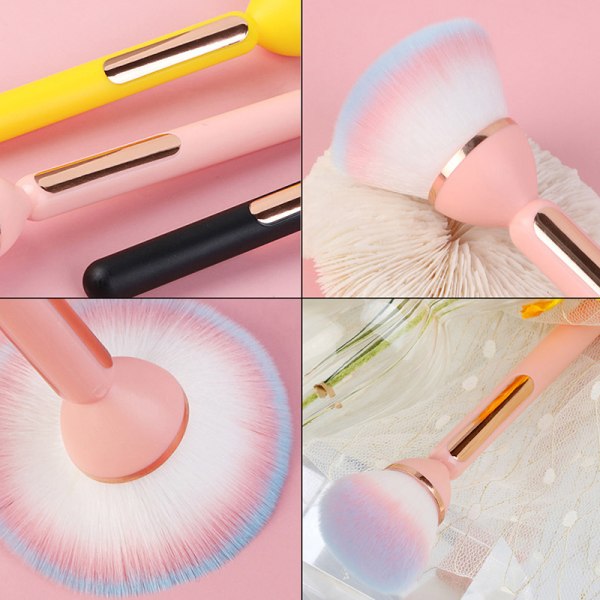 1 STK Nail Dust Cleaning Brush Big Head til Manicure Blush Powder Pink