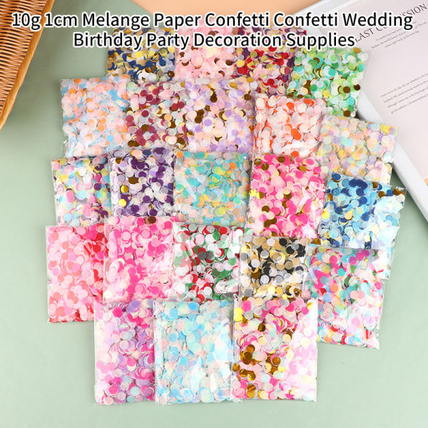 10g Melange Paper Confetti Confetti Wedding Birthday Party Deco