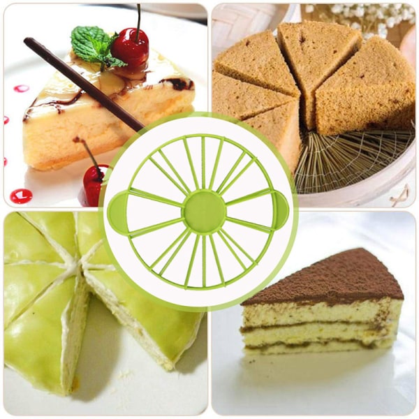 10/12 Slices Cake Equal Portion ter Round Bread Cake Mousse Div Orange