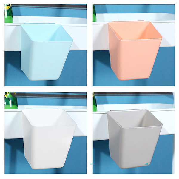 Hängande förvaringshinkar i plast för vagn Portable Bedside Ha Gray