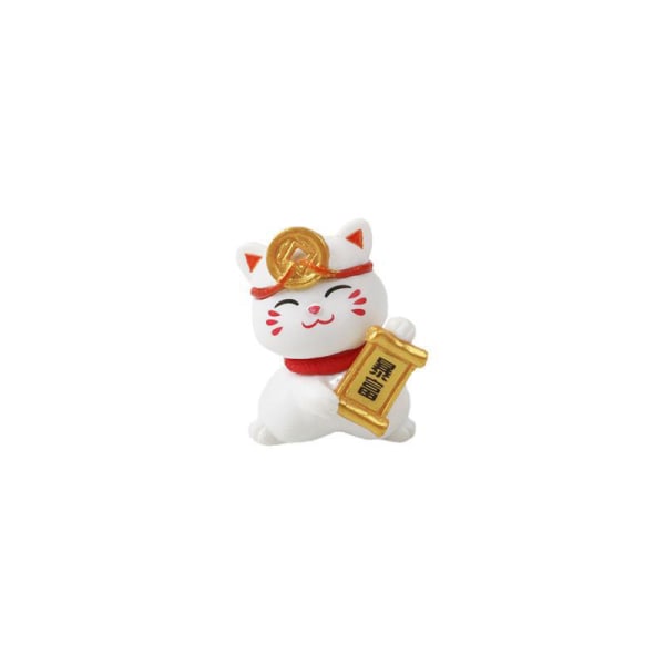 Tegnefilm Maneki Neko Ornamenter Dyrefigur Kat Gris Model Luc