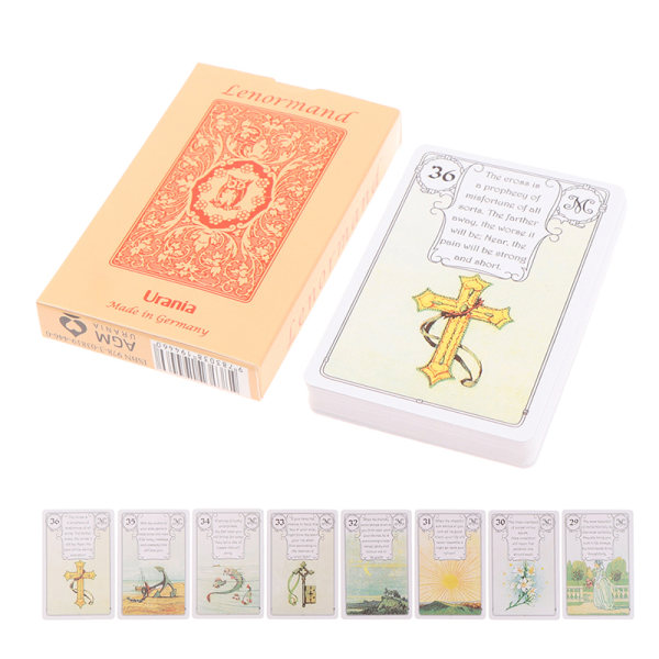 Lenormand Urania Oracle Cards Tarot Prophecy Divination Deck Pa