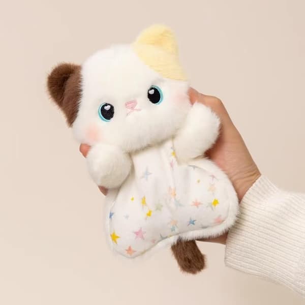 Tecknad sittsäck fluffig textur mjuk dekompression fylld anim 03