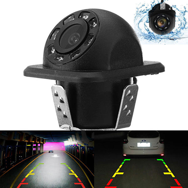 170° CMOS Backup-kamera för bil bakåt 8 LED Night Visio