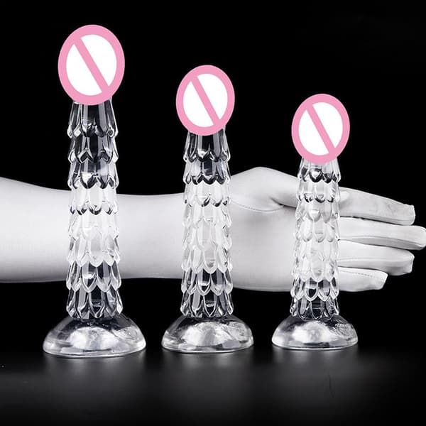 23 cm drakdildo sugkopp analplugg piska buttplugg anusdila S