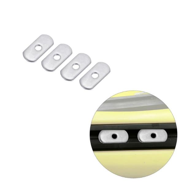 4st M5/M6 Rostfritt Stål Kajak Kanot Glidmutter Sidomontering M6 4pcs